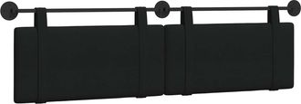 vidaXL Cabecero Colgante Negro Tela Vidaxl