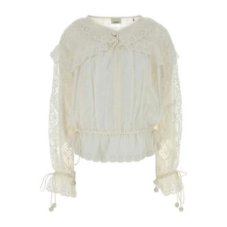 Isabel Marant Nowana Blouse - female - Isabel Marant - Blouses - White - S - Blouses & Shirts