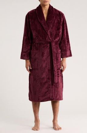Daniel Buchler Shinny Mosaic Robe in Wine at Nordstrom Rack, Size Medium/large
