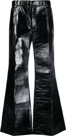 Walter Van Beirendonck Elephant wide-leg teasers - men - Polyamide - 50 - Black