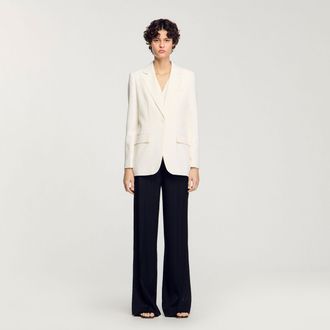 Sandro Sequinned suit jacket