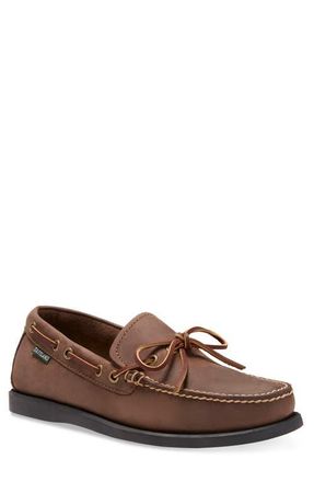 Eastland Yarmouth Topstitched Moc Toe Loafer in Bomber Brn at Nordstrom, Size 10.5