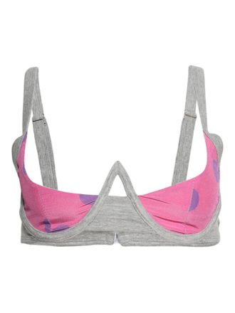 Natasha Zinko Reggiseno con scollo ampio - Grigio