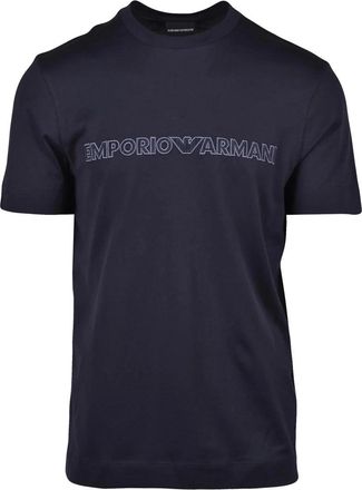 Emporio Armani Classic Crew Neck T-Shirt With Tonal Logo