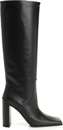 Alaia Square Toe Leather Boots