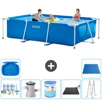 Intex Piscina Con Estructura Rectangular - 300x200x75 Cm - 7-piezas S40180
