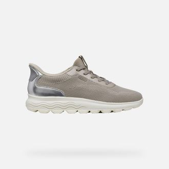 Geox Scarpe Spherica Plus Donna Grigio/argento
