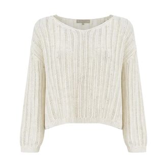 Antonelli V-neck Knitwear, female, White, Size: XS Edera Jersey