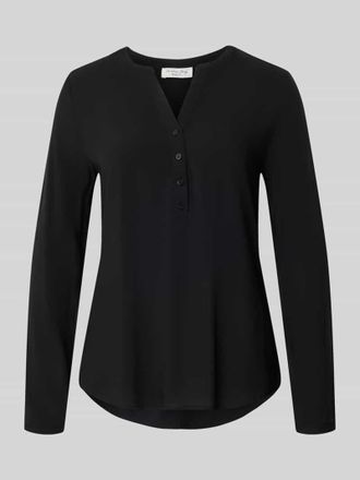 Christian Berg Regular Fit Bluse aus reiner Viskose mit Tunika-Ausschnitt in Black, Gr&ouml;&szlig;e 38