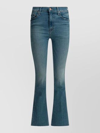 Mother ride hard live louder denim trousers