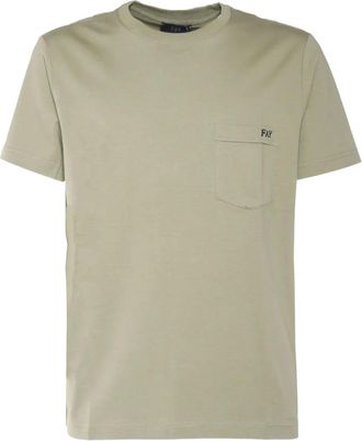 Fay T-shirt in cotone - Verde
