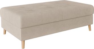 HOME AFFAIRE Polsterhocker »CHARRE XXL, Steppung im Sitzbereich, Masse: B/T/H: 118/73/40 cm« passend zur Serie CHARRE, auch in Cord und Bouclé