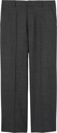 Gucci logo-detail wool trousers - Grey