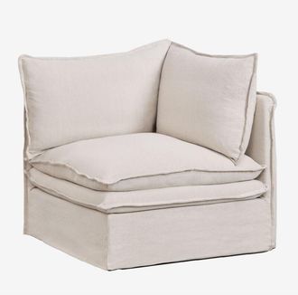 Sklum Sill&oacute;n Esquinero En Lino Y Algod&oacute;n Grace Sklum