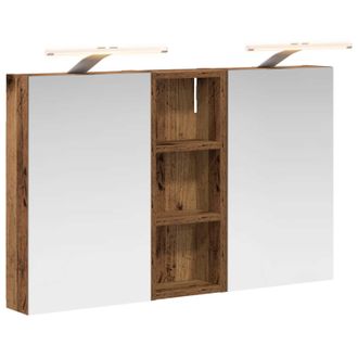 vidaXL Juego De Muebles De Ba&ntilde;o Con Estante 3 Pcs 80 X 10,5 X 50 Cm Vidaxl