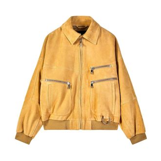 Patrizia Pepe Chaqueta Oversize de Ante - Jackets - Mujer - Beige - S