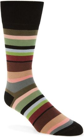 Paul Smith Marek Stripe Socks in Black at Nordstrom