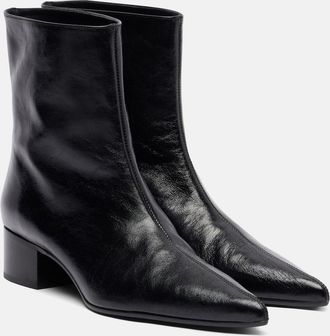 Khaite Andee 40 leather ankle boots