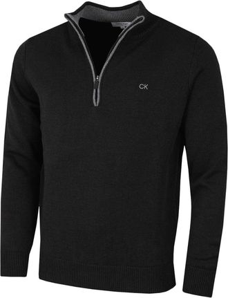 Calvin Klein Mens 1/2 Zip CK Golf Sweater - Graphite Marl - XXXXXL