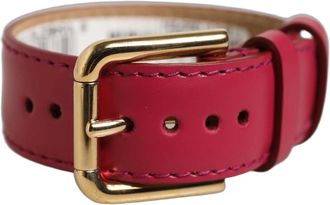 Dolce & Gabbana Belt Strap Bracelet - female - Dolce & Gabbana - Bracelets - Red - ONE SIZE - Accessories