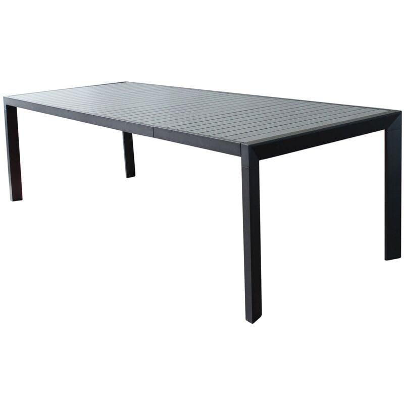 Tavolo Da Giardino In Plastica Antracite 89 Cm - Leggero, Senza Montaggio, Perfetto Per Esterni