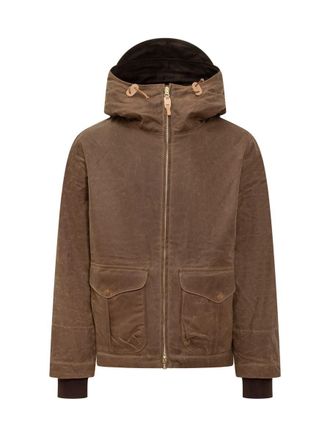 Manifattura Ceccarelli Manifattura Ceccarelli Brown Jacket With Hood