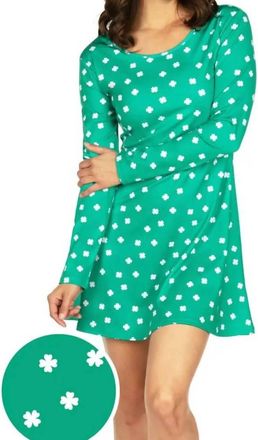 Tipsy Elves St PattyS Clover Confetti Dress In Green