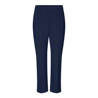 Masai Broeken, Dames, Blauw, 2Xl, Navy Blazer Leggings met Decoratieve Naden