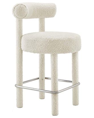 ModWay Toulouse Boucle Fabric Counter Stool Set