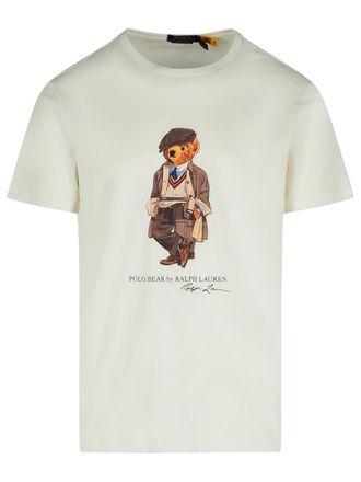 Polo Ralph Lauren Orso T Shirt In White Cotton