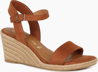 Tamaris Tamaris Womens Sweet Pea Womens Wedge Heel Sandals - Brown - Size: 3