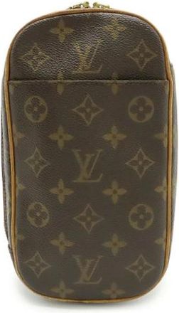 Louis Vuitton Pre-owned Cross Body Bags, male, Brown, Size: ONE SIZE Pre-owned Pochette Gange Monogram Shoulder Bag
