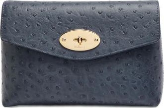 Mulberry Darley clutch met textuur - Blauw