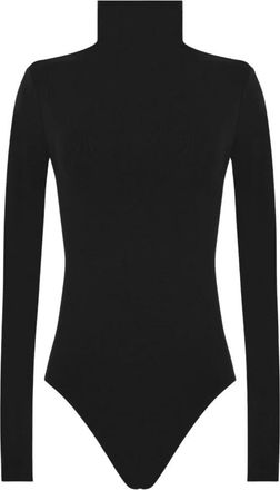 Wolford Naadloze Wol String Body - Dames - Bodies - Zwart - XS - Wol - Tops