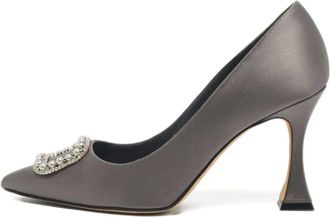 Manolo Blahnik Pumps Fabeta con decorazione - Grigio