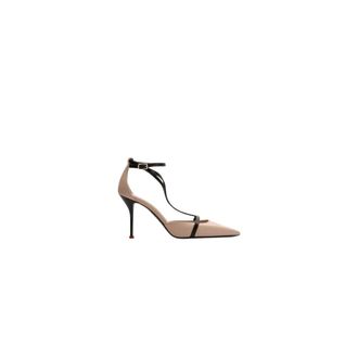 Alexander McQueen Schoenen, Dames, Roze, 39 1/2 EU, Leer, Punk 105mm Pomp