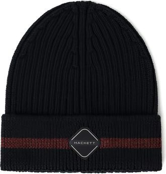 Hackett Berretto in maglia con logo - - Accessories - Uomo - Blu - L