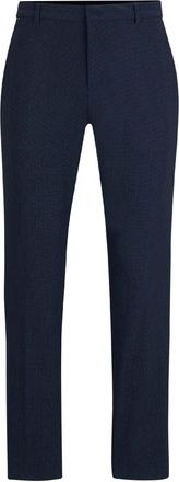 HUGO BOSS Mens Genius J CW WG 241 Slim Fit Trousers in Blue - Size 32W/32L
