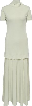 Jil Sander Abito svasato a collo alto - Verde