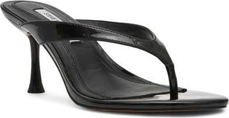 Steve Madden Faroh Flip Flop in Black Patent at Nordstrom, Size 5.5