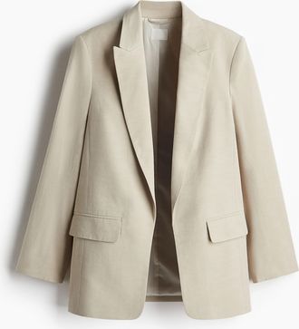 H&M L&auml;ssiger Blazer - Hellbeige