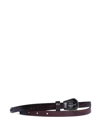 Brunello Cucinelli Cocoa Carved leather belt - Brown