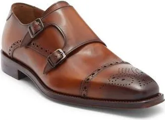 Antonio Maurizi Double Monk Strap Shoe in Tan at Nordstrom Rack, Size 13Us / 46Eu