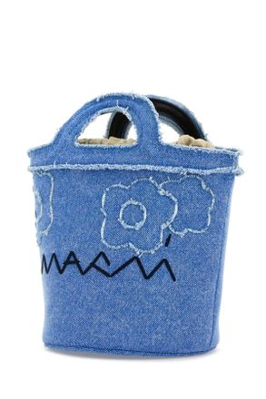 Marni Womens Denim Bucket Bag Cobalt