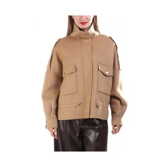 Pinko Pinko, Jassen, Dames, Bruin, S, Lichtgewicht Jas