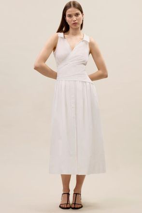 Rebecca Taylor Isla Poplin Dress in Milk at Nordstrom, Size 12