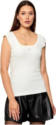 Pinko Pinko, Tops, Dames, Wit, L, Katoen, Tenace Top