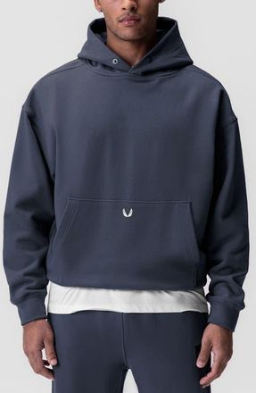 ASRV Tech-Terry Oversize Hoodie in Navy at Nordstrom, Size Medium