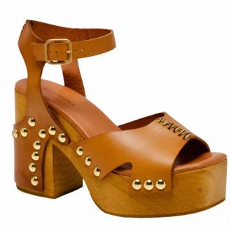 Free People Womens Cecily Clog Sandal In Brown