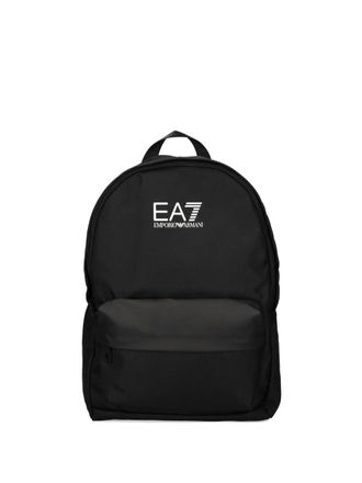 Emporio Armani logo-print backpack - Black